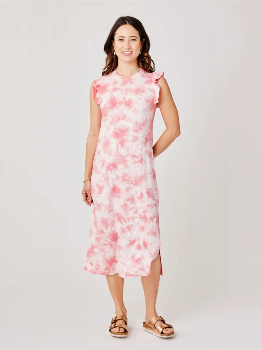 Carve Designs Maeve Organic Cotton Flutter Sleeve Dress Size Medium - Picture 5 of 15